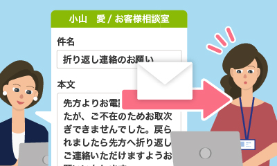 伝言メモ機能